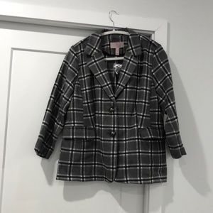 Laurie Felt Plaid Annabelle Cropped Blazer